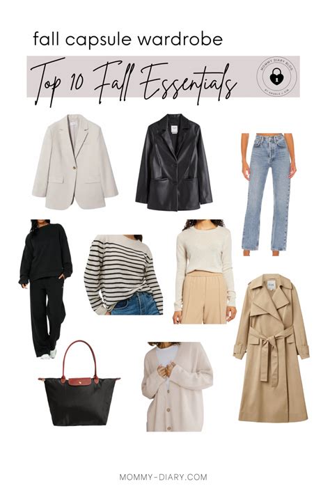 Top 10 Fall Capsule Wardrobe Mommy Diary ® Lifestyle Blog