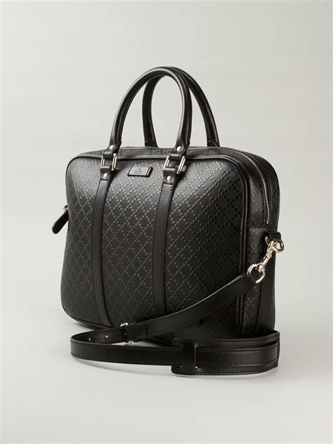 Gucci Bright Diamante Laptop Bag In Black For Men Lyst