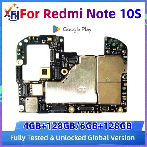 Original Unlocked Motherboards For Xiaomi Redmi Note 10s Note10s