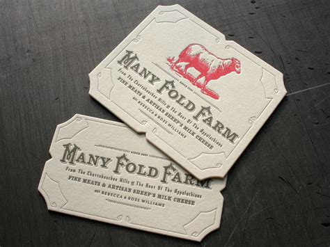 Many Fold Farm Identity Studio On Fire Business Cards Creative