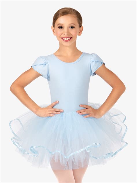 Short Sleeve Tutu Costume Dress Balletlyrical La Petite Ballerina