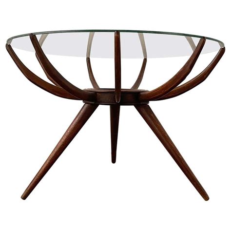 A Carlo Di Carli Fruitwood And Glass Low Table At 1stdibs