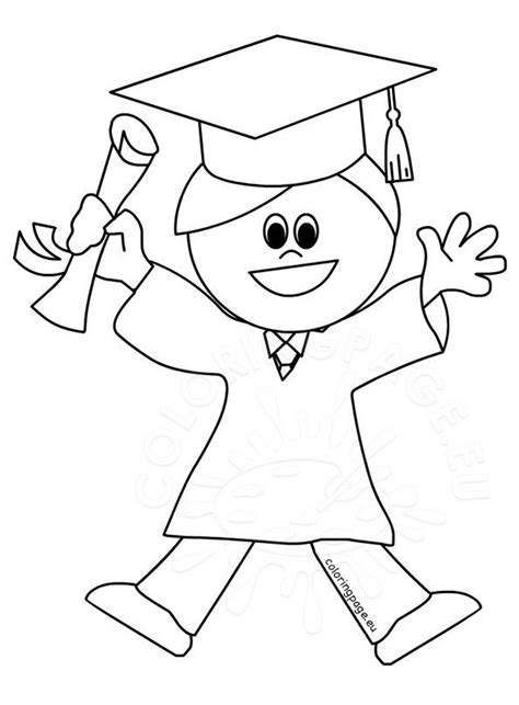 Images Happy Graduated Student Coloring Page