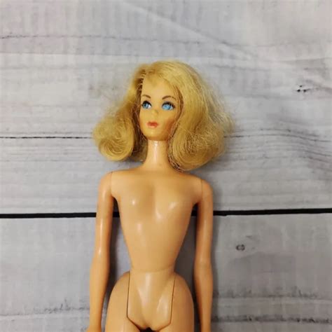 Vintage Tnt Barbie Marlo Flip Blonde Hair Blue Eyes Doll Nude Japan