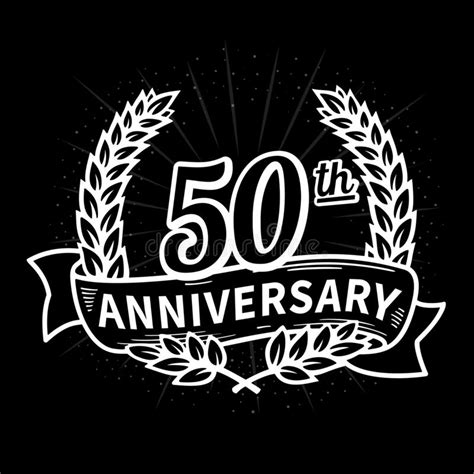 50 Years Anniversary Celebration Logotype 50th Anniversary Logo