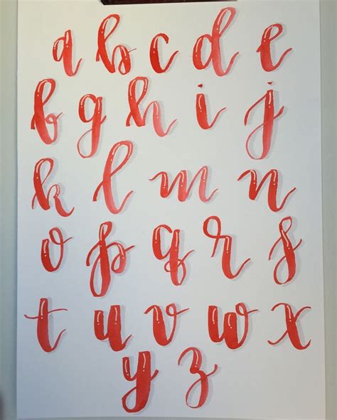 Calligraphy Alphabet Modern Modern Calligraphy Practice Faux