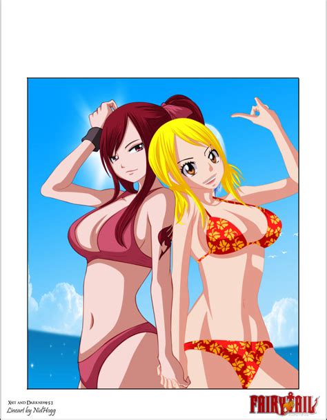 Fairy Tail Erza And Lucy By Darknyash On Deviantart