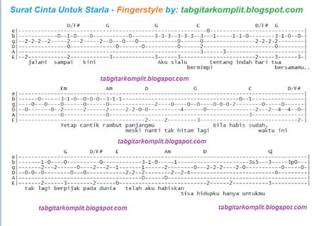 Gambar Kunci Gitar Lagu Surat Cinta Untuk Starla Cermin Dunia Github Io