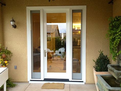 Click to add item mastercraft® 36w x 80h tan sliding patio door screen door to the compare list. Milgard Ultra French Door with Operable Sidelights - Yelp