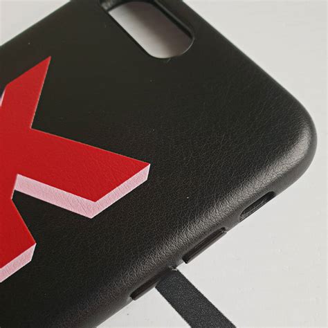 Personalised Black And Red Pu Leather Phone Case By Rianna Phillips
