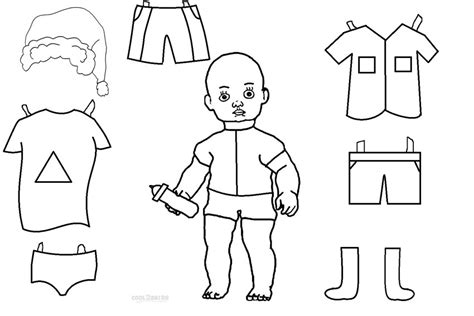 Free Printable Paper Doll Templates Cool2bkids