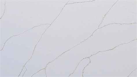 Calacatta Sienna Gold Cq Quartz In White Color