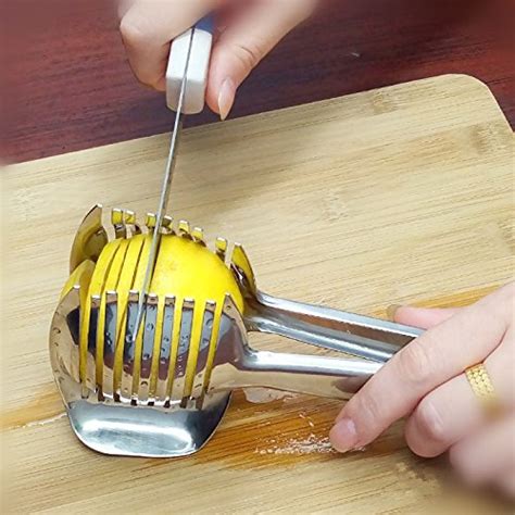 I Kito Tomato Lemon Slicer Holder Round Fruits Onion Shreader Cutter