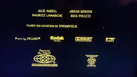 During The End Credits Of The Simpsons Movie 2007 Its