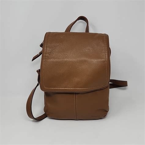 Tignanello Bags Tignanello Brown Leather Backpack Poshmark
