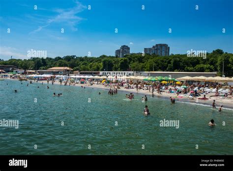 Lanzheron Beach Odessa Black Sea Ukraine Europe Stock Photo Alamy