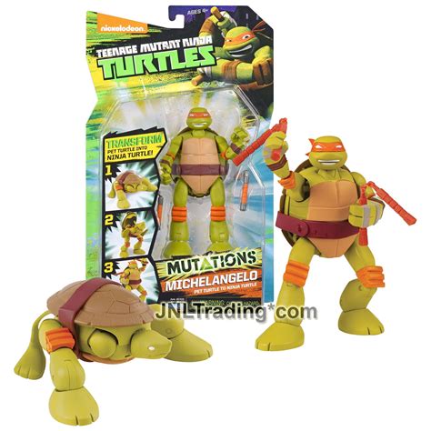 Yr 2014 Ninja Turtles Tmnt Mutations 6 Figure Pet To Ninja Turtle