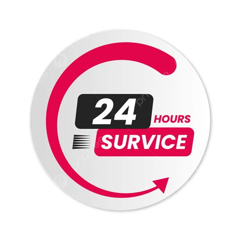Vector De Logotipo De Servicio De 24 Horas Transparente Png Servicio
