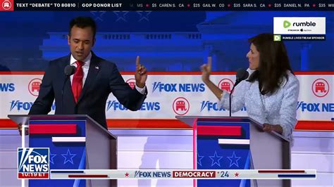 Nikki Haley And Vivek Ramaswamy Get Into A Finger Waving Match YouTube