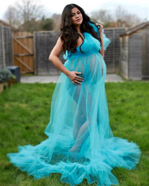 Bridal Fluffy Tulle Maternity Robes Pregnancy Photoshoot Etsy