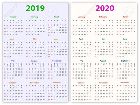 Get 12 Month Calendar 2020 Printable Calendar Printables Free Blank
