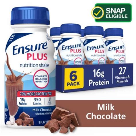 Ensure Plus Milk Chocolate Ready To Drink Nutrition Shakes Pk