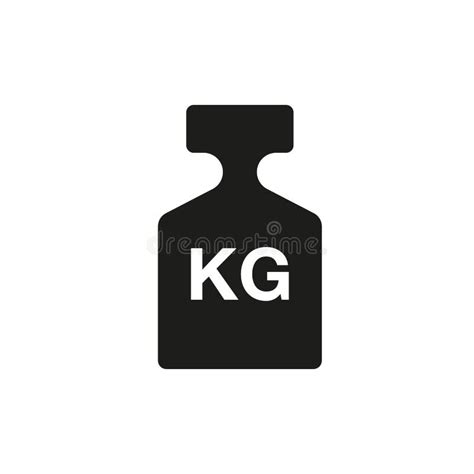 Weight Icon Vector Scale And Kilogram Symbol Stock Vector