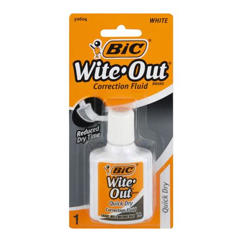 Bic® Wite Out® Brand Quick Dry Correction Fluid Bright White Fluid 0