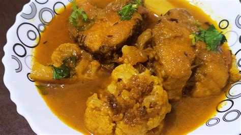Cauliflower Fish Curry Fish Curry With