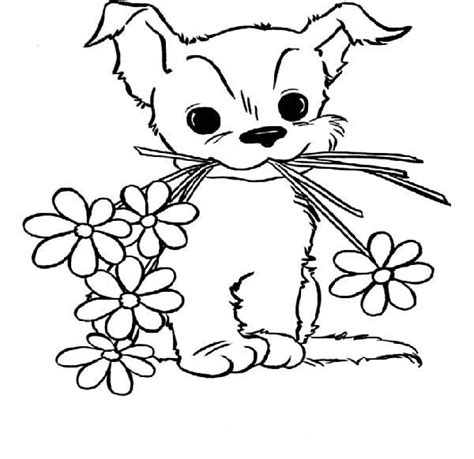 Download these cute puppy coloring pages for a simple, easy and cheap activity for kids. Cute Puppy Coloring Pages For Girls | Craftcrack | Pinterest