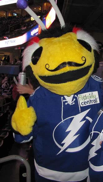 Thunderbug mascot to the tampa bay lightning. Tampa Bay Lightning's Mascot: ThunderBug - Bolts by the ...