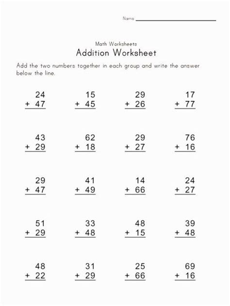 Touch Math Addition Worksheet