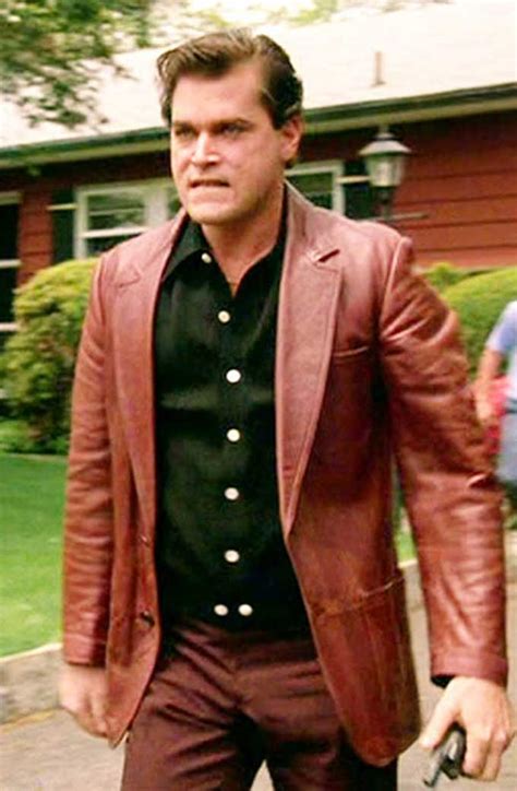 Henry Hill Goodfellas Ray Liotta Red Leather Jacket