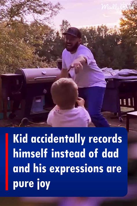 Kid Accidentally Records Himself Instead Of Dad And His Expressions Are