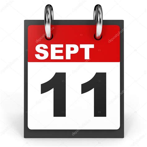 September 11 Calendar On White Background Stock Photo By ©icreative3d