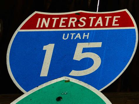 Route 66 Store Interstate 15 Original Strassenschild Utah Usa