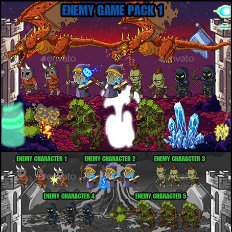 Enemy 2d Game Assets From Graphicriver