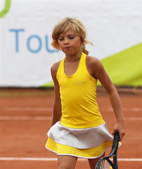 Girls Tennis Dress Lemon Zest Stunning Racer Back By Zoe Alexander