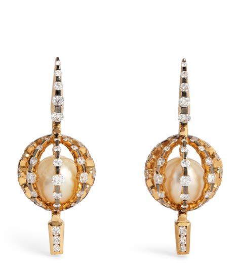 Annoushka Yellow Gold Diamond And Topiary Drop Earrings Harrods Us