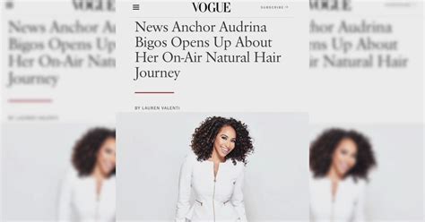 Vogue Features Cbs 2s Audrina Bigos And Her Professional Curly Hair