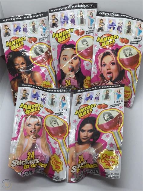 Five Original Set 1997 Spice Girls Fantasy Ball Lollipops Chupa Chups 1878735452 Spice