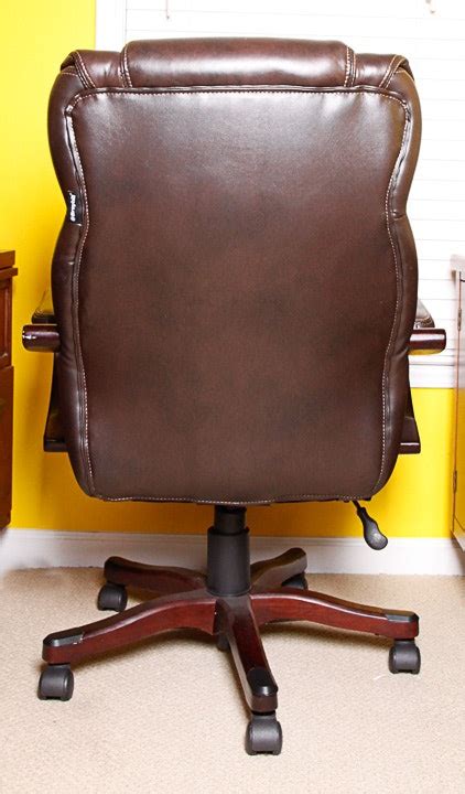 Broyhill Russet Leather Office Chair Ebth