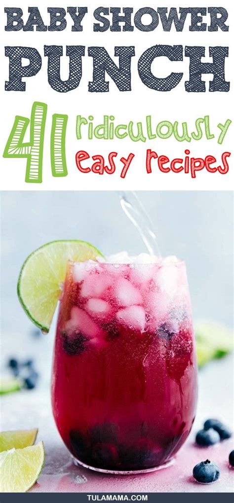 43 Ridiculously Easy And Delicious Baby Shower Punch Recipes