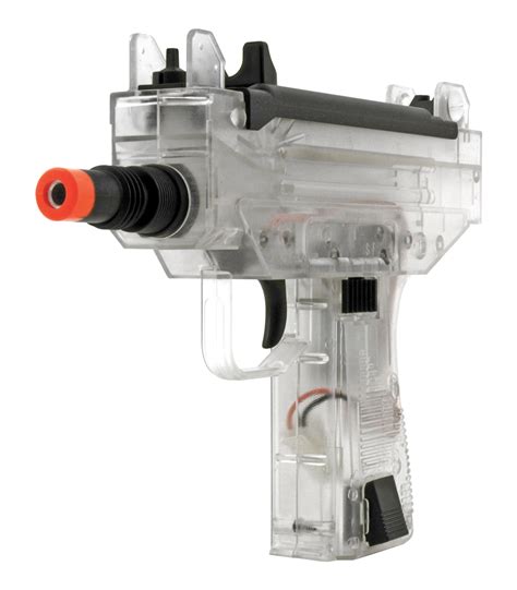 Iwi Mini Uzi Spring Powered Airsoft Smg Pistol Clear Body By Umarex