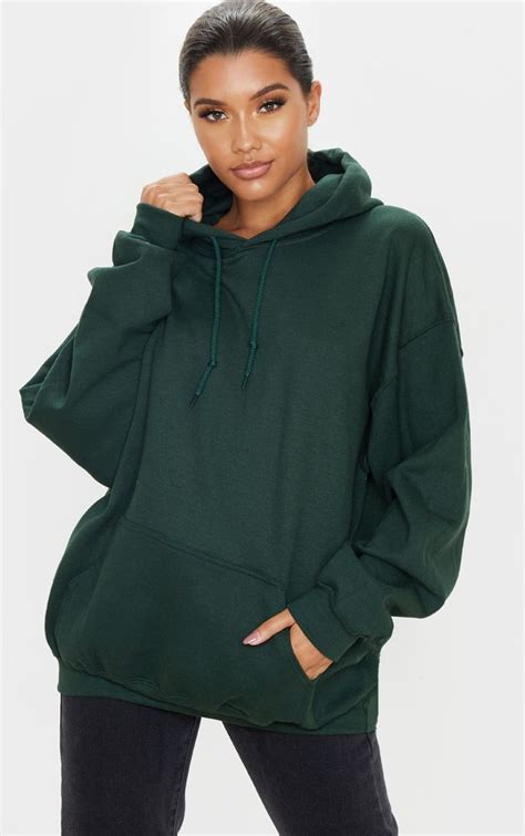 Forest Green Ultimate Oversized Hoodie Black And White Hoodies