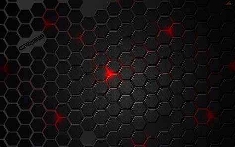 Black And Red Hexagon Wallpapers Wallpaper Cave