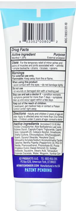 Code blue's rack rub gel is the ultimate forehead gland and preorbital scent for stimulating rub activity. ARTHRITIS WONDER MENTHOL TOPICAL PAIN RELIEVNG CRM 4OZ ...
