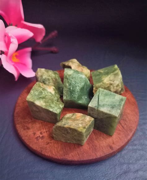 Bestseller Natural Raw Green Jade Crystal Raw Green Stone Etsy Uk
