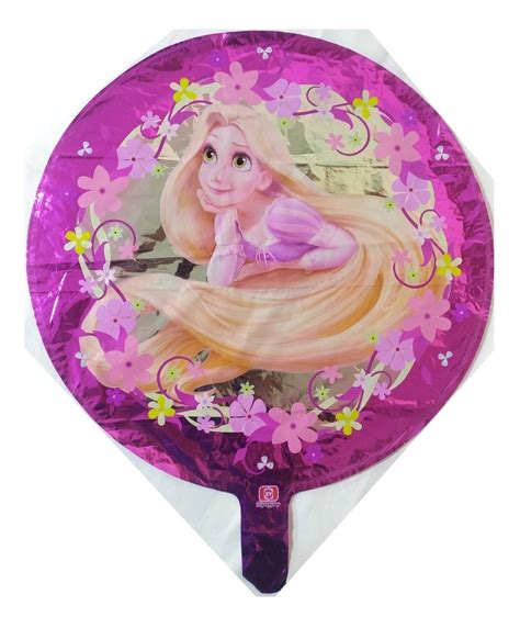 Princesa Rapunzel Set 10 Globos Metalizados 45 Cms Disney Mercado Libre