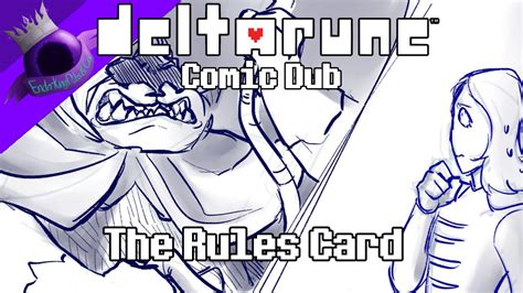 Power Of The Rules Card Deltarune Comic Dub Youtube